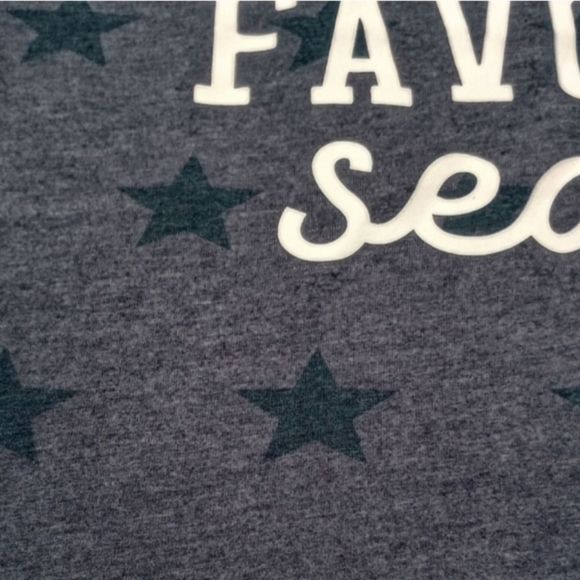 NWT Code V "Baseball is my favorite season" star Short-sleeve Womens' Tee, Small - Picture 3 of 9